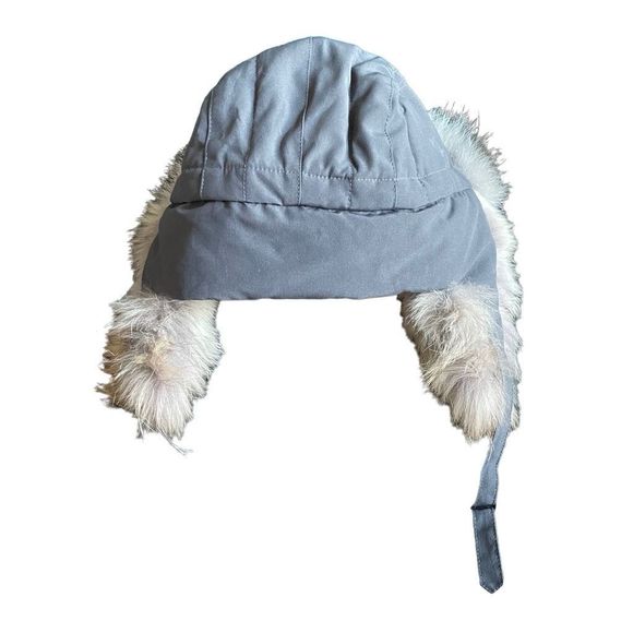 Canada Goose Hat Aviator Genuine Coyote Fur Trim Graphite Size L/XL - Picture 6 of 11